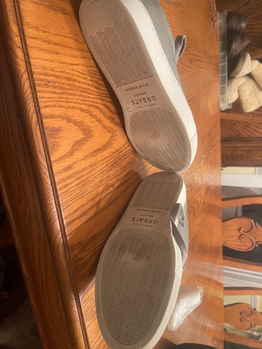 Greats Cream Rubber Sneaker Sole Detail - Picture 4 of 7